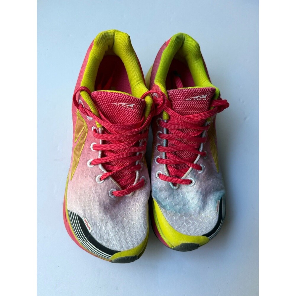 Altra Impulse Womens Running Shoes Pink Lime Green Zero Drop A2542-3 Size 10.5